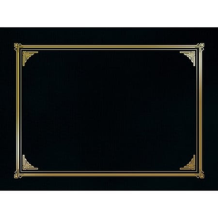 Geographics HOLDER, CERT, GOLDFOIL, 6PK, BK, 6PK GEO45331H